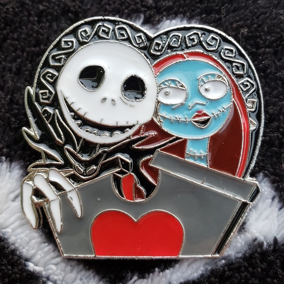 Disney Jewelry Nightmare Before Christmas Jack And Sally Pin Poshmark